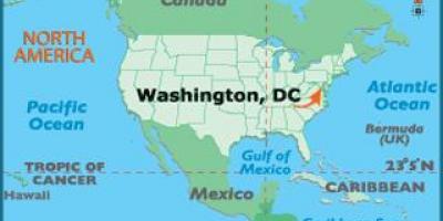 Вашингтон на карті світу