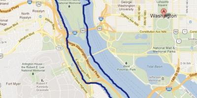 Карта річки Потомак у Вашингтоні