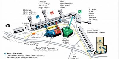 Вашингтон аеропорт АСД карті