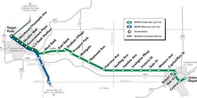 Зелена лінія метро DC карті