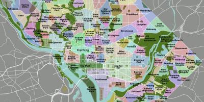 Карта DC і околицях