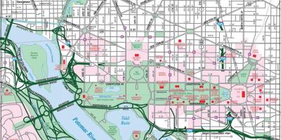 Вашингтон карта в центрі міста