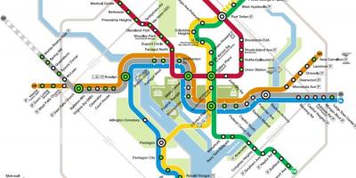 Вашингтон метро карта