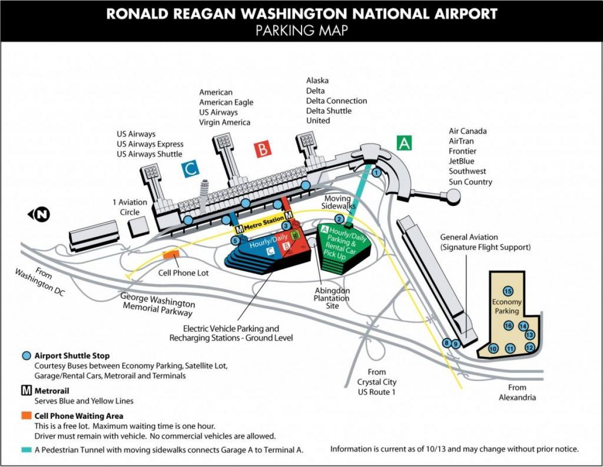 карта аеропорти поряд з Вашингтон, округ Колумбія