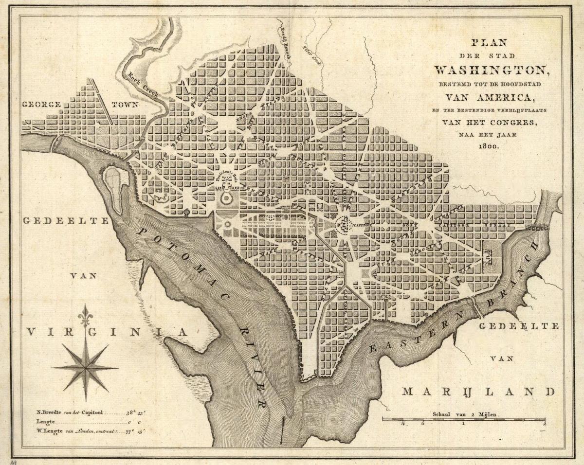 карта історична карта Вашингтон, округ Колумбія
