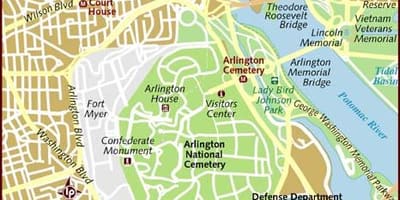 Карта Арлінгтон Вашингтон