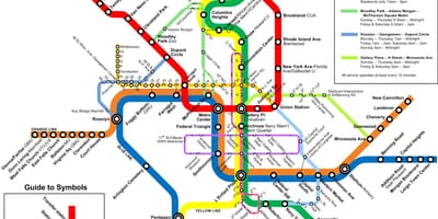 Вашингтон метро автобус карти