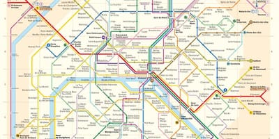 Вашингтон округ Колумбія карта метро з вулицями