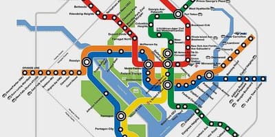 Метро DC планувальник карті 