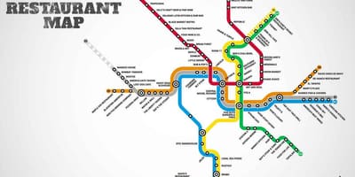 Карта Вашингтона ресторанів постійного струму 
